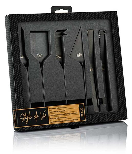 STYLE DE VIE Set noževa za sir i maslac - Black