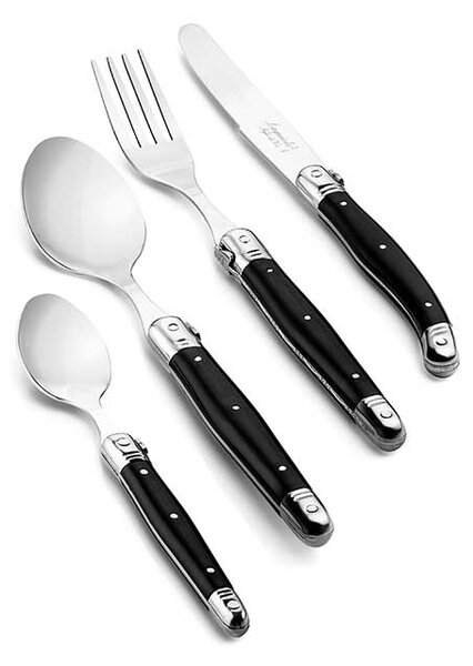 Laguiole PREMIUM LINE Set pribora za jelo (24 dijelni) - Black