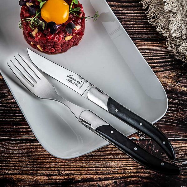 Laguiole LUXURY LINE Set vilica - Black Ebony (6 komada)
