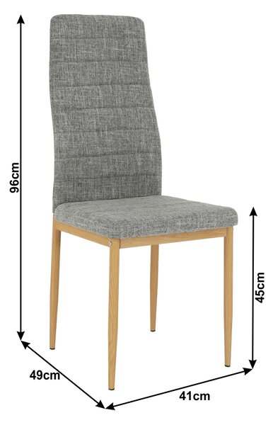 Zondo.hr Blagovaonska stolica Collort nova (svjetlosiva + bukva) . 744541
