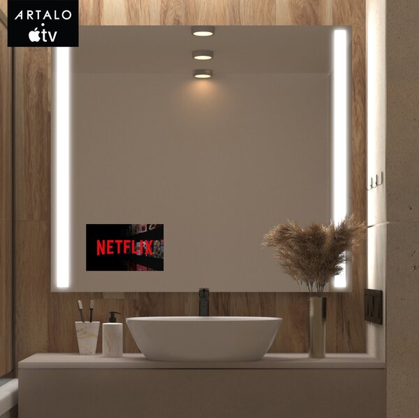 SMART ogledalo s LED osvjetljenjem M4 premium + SmartScreen with Apple TV