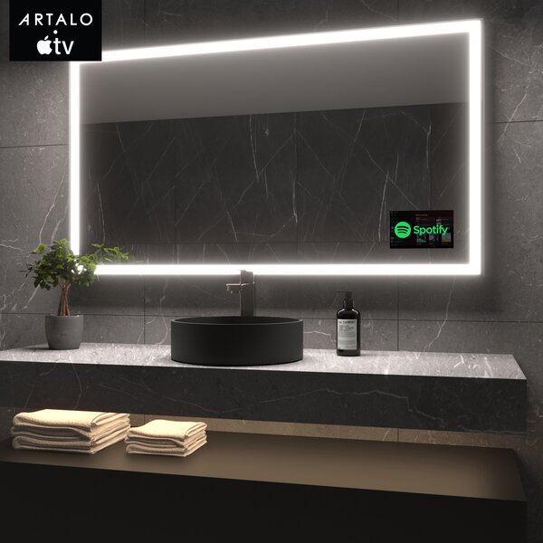 SMART ogledalo s LED osvjetljenjem M1 premium + SmartScreen with Apple TV