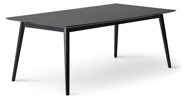 Crni proširiv blagovaonski stol s crnom pločom stola 100x210 cm Meza – Hammel Furniture