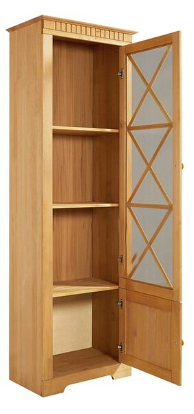 Vitrina od masivnog bora u prirodnoj boji 180x35 cm Lisa – Støraa