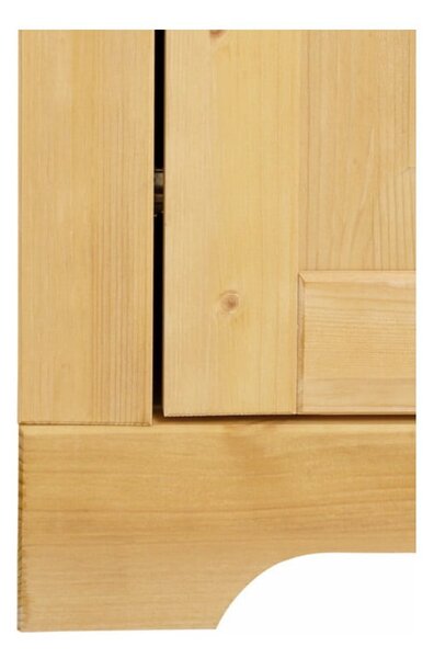 Vitrina od masivnog bora u prirodnoj boji 180x35 cm Lisa – Støraa
