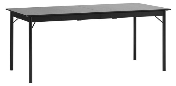 Crni blagovaonski stol 95x180 cm Savona – Unique Furniture