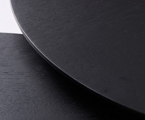 Crni okrugli stolići za kavu u setu 2 kom ø 88 cm Adda – Unique Furniture