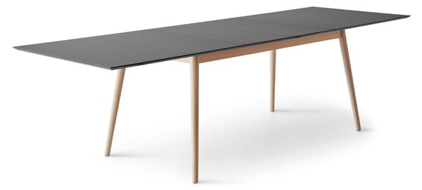 Proširiv blagovaonski stol s dodatnom pločom s crnom pločom stola 100x210 cm Meza – Hammel Furniture