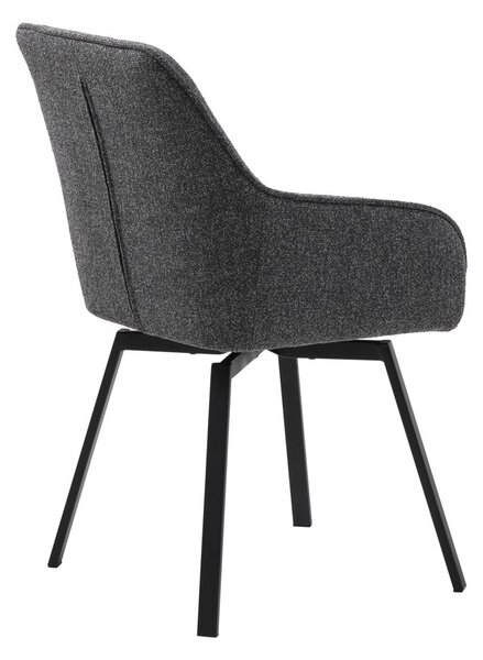Siva blagovaonska stolica Alma – Unique Furniture