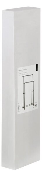 Metalni teleskopski/mobilni stalak za odjeću u srebrnoj boji – Premier Housewares