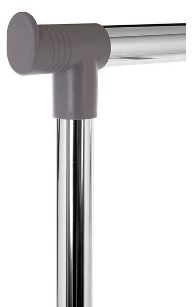 Metalni teleskopski/mobilni stalak za odjeću u srebrnoj boji – Premier Housewares