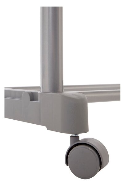 Metalni teleskopski/mobilni stalak za odjeću u srebrnoj boji – Premier Housewares