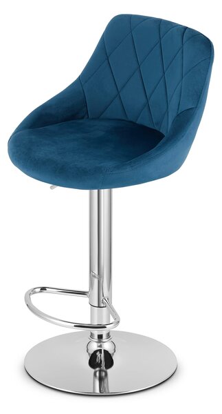 Plava barska stolica KAST VELVET