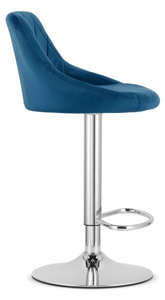 Plava barska stolica KAST VELVET