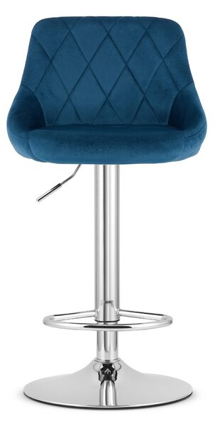 Plava barska stolica KAST VELVET