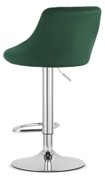 Zelena barska stolica KAST VELVET