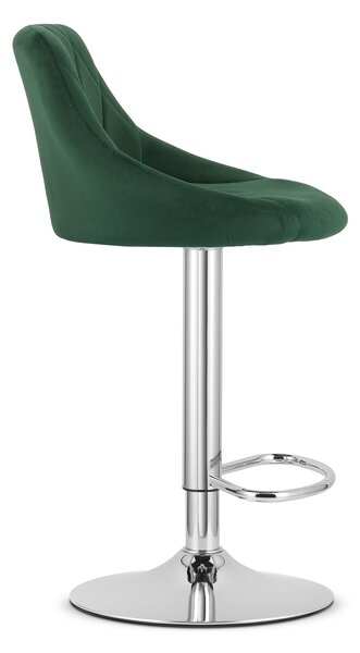Zelena barska stolica KAST VELVET