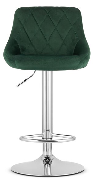 Zelena barska stolica KAST VELVET