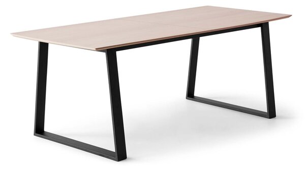 Proširiv blagovaonski stol s pločom stola u dekoru hrasta u prirodnoj boji 100x210 cm Meza – Hammel Furniture