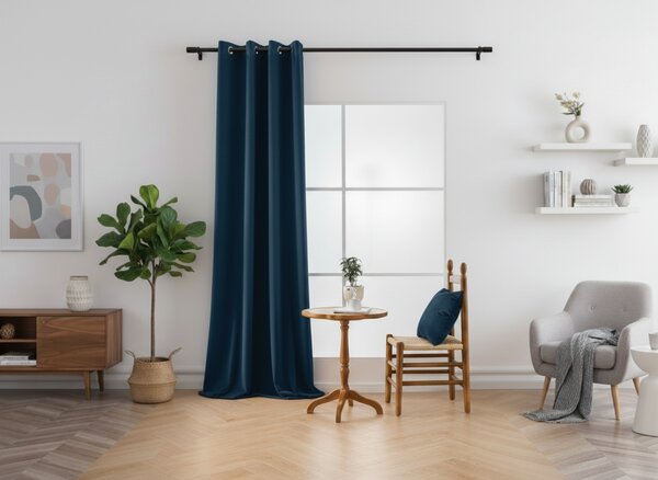 Zamračujuća zavjesa DREAM VELVET 140x250 cm, petrol plava Sistem za vješanje: Metalni prstenovi