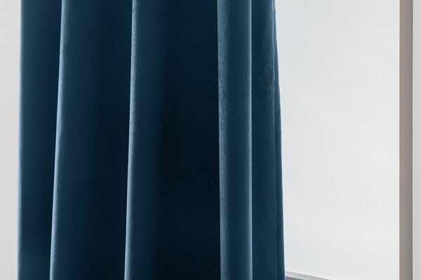 Zamračujuća zavjesa DREAM VELVET 140x250 cm, petrol plava Sistem za vješanje: Metalni prstenovi