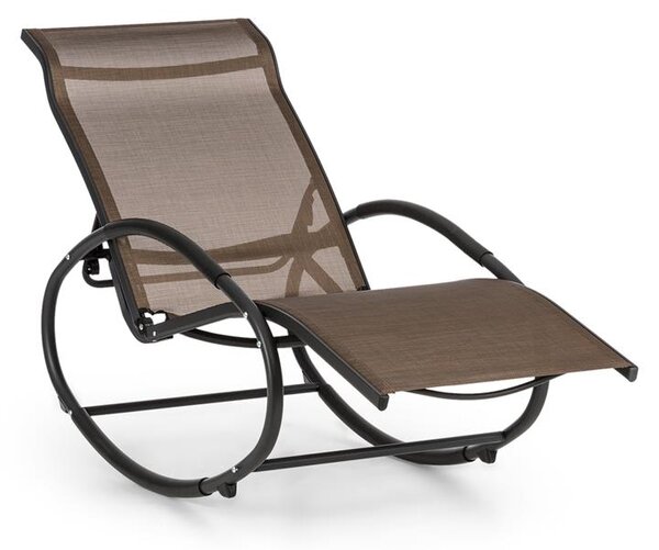 Blumfeldt Santorini, stolica za ljuljanje, ležaljka, aluminij, smeđe-siva boja