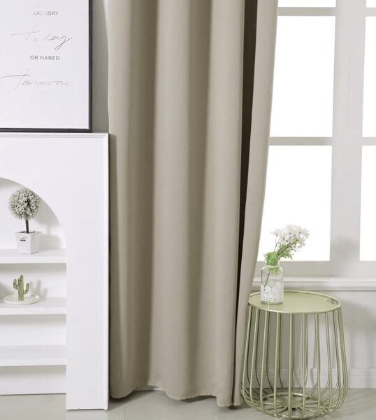Zavjesa OXFORD 140x270 cm, svijetlo bež Sistem za vješanje: Traka za nabiranje