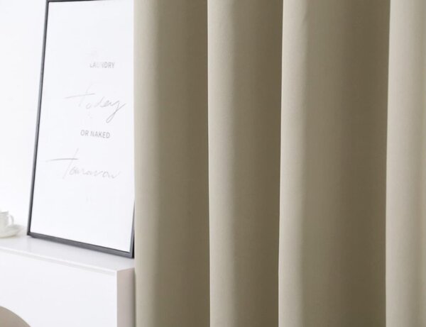 Zavjesa OXFORD 140x270 cm, svijetlo bež Sistem za vješanje: Traka za nabiranje