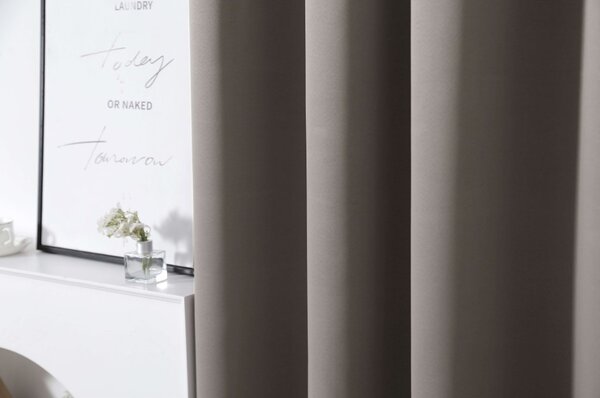 Zavjesa OXFORD 140x270 cm, sivo-smeđa Sistem za vješanje: Traka za nabiranje