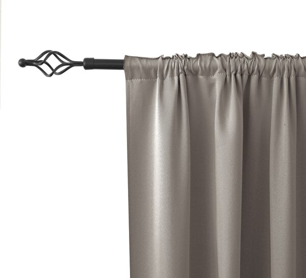 Zavjesa OXFORD 140x270 cm, sivo-smeđa Sistem za vješanje: Traka za nabiranje