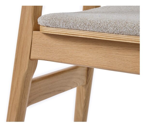 Bež/u prirodnoj boji blagovaonska stolica Livo – Unique Furniture