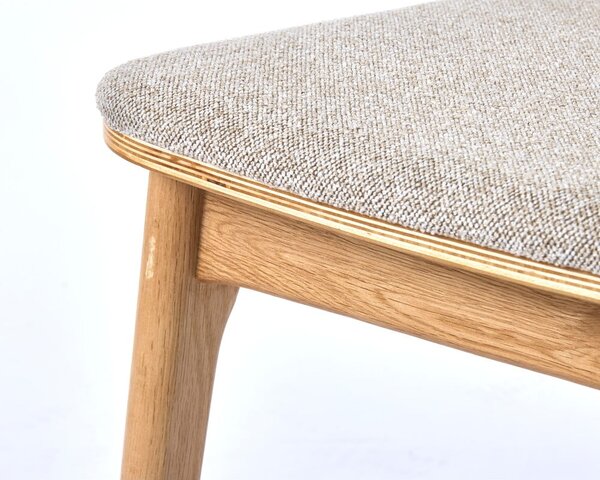 Bež/u prirodnoj boji blagovaonska stolica Livo – Unique Furniture