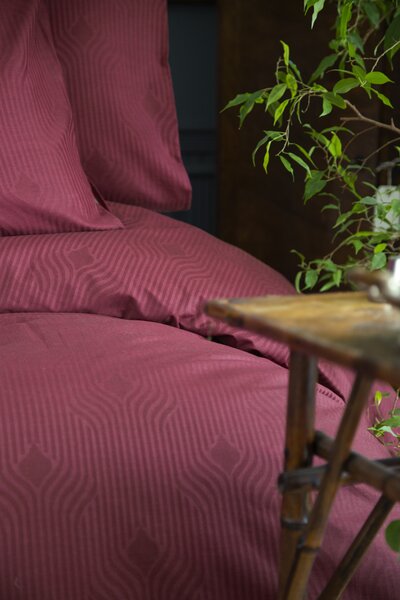 Posteljina Exclusive Jacquard Botilo Red 140x200 x2