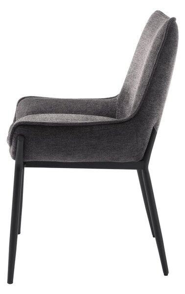 Tamno siva blagovaonska stolica Calgary – Unique Furniture