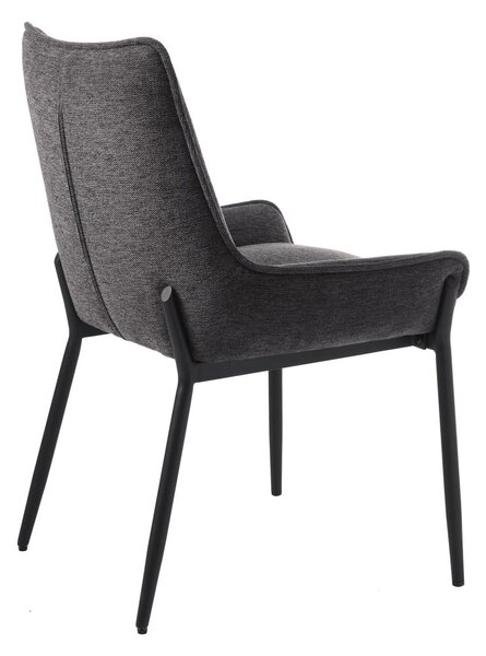 Tamno siva blagovaonska stolica Calgary – Unique Furniture