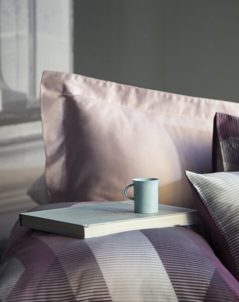 Posteljina s plahtom Helix Purple Saten Family 160x220x2