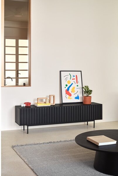 Crna TV komoda 180x52 cm Sierra – Teulat