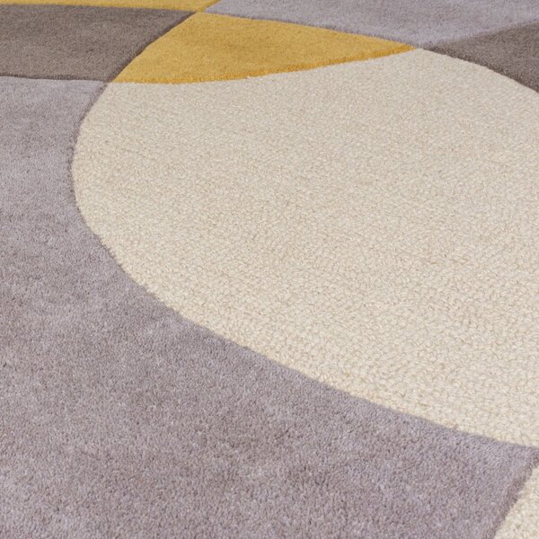 Oker žuti/bež vunen tepih 200x290 cm Glow – Flair Rugs