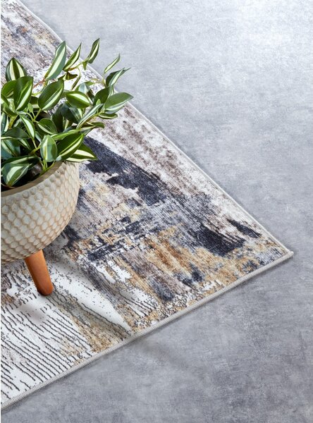Svijetlo sivi tepih 160x230 cm Malard Anthracite Gold – Elle Decoration
