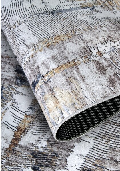 Svijetlo sivi tepih 160x230 cm Malard Anthracite Gold – Elle Decoration