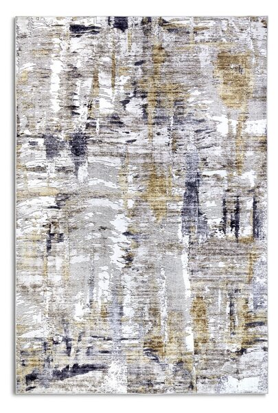 Svijetlo sivi tepih 160x230 cm Malard Anthracite Gold – Elle Decoration
