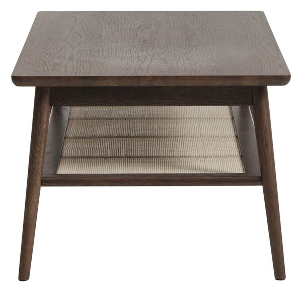Smeđi stolić za kavu s pločom stola u dekoru hrasta 60x120 cm Barrali – Unique Furniture