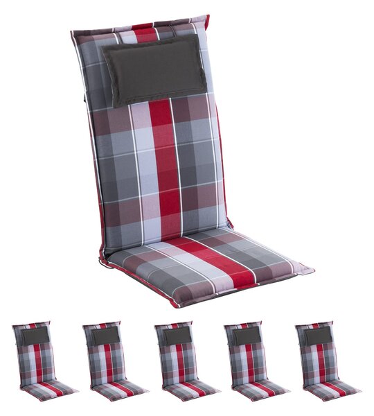 Blumfeldt Donau, jastuk za stolicu, visoki naslon, za vrtnu stolice, poliester, 50 × 120 × 6 cm, 1 × jastuk