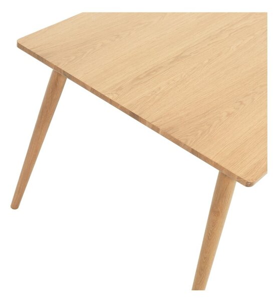 Proširiv blagovaonski stol s pločom stola u dekoru hrasta u prirodnoj boji 190x90 cm Barrali – Unique Furniture