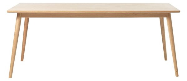 Proširiv blagovaonski stol s pločom stola u dekoru hrasta u prirodnoj boji 190x90 cm Barrali – Unique Furniture