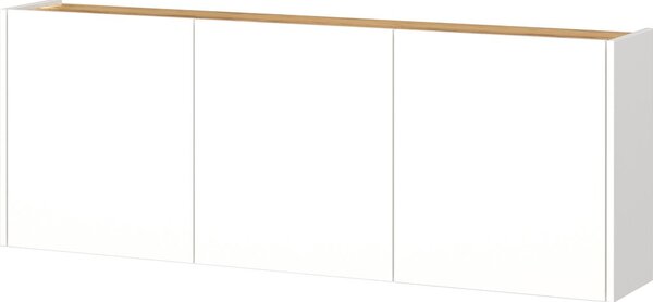 Bijeli viseći ormarić u dekoru hrasta 138x52x25 cm Libbiano – Germania