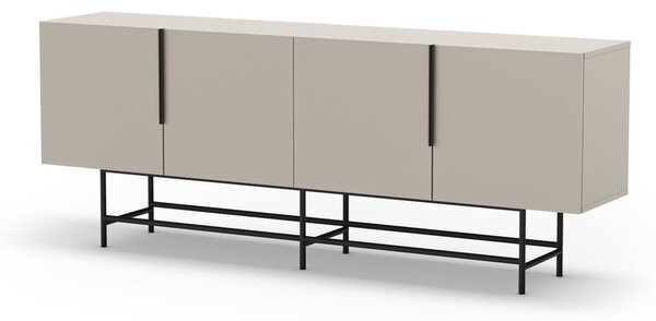 Krem niska komoda 200x77,5 cm Eldia – Marckeric