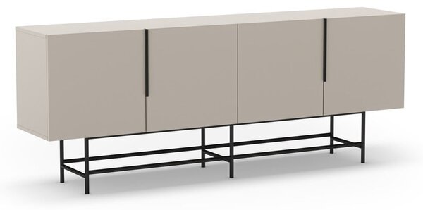 Krem niska komoda 200x77,5 cm Eldia – Marckeric