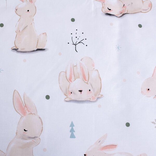 Pamučna dječja posteljina za dječji krevetić 100x135 cm Bunnies – Jerry Fabrics