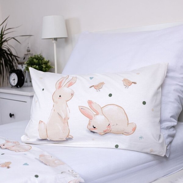 Pamučna dječja posteljina za dječji krevetić 100x135 cm Bunnies – Jerry Fabrics